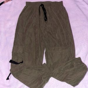 Green cargo pants, from shein, size 6 women’s.